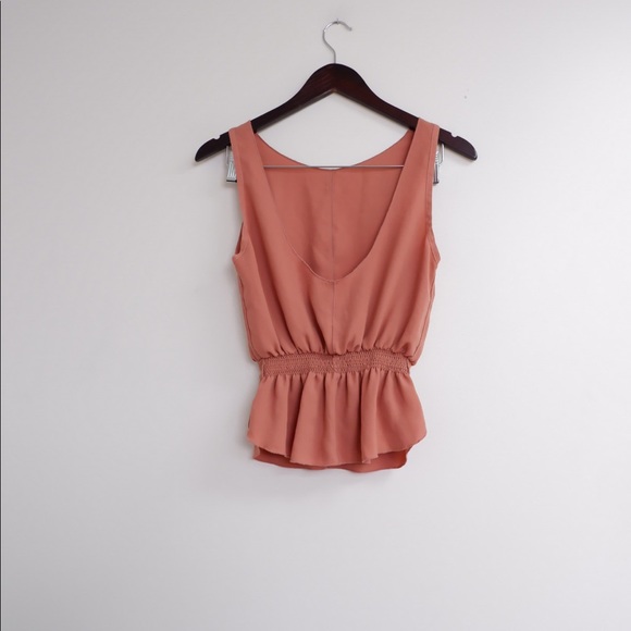 🖤SOLD🖤ARITZIA WILFRED PEPLUM TANK- GORGEOUS COLOUR 🥂 - Picture 3 of 5